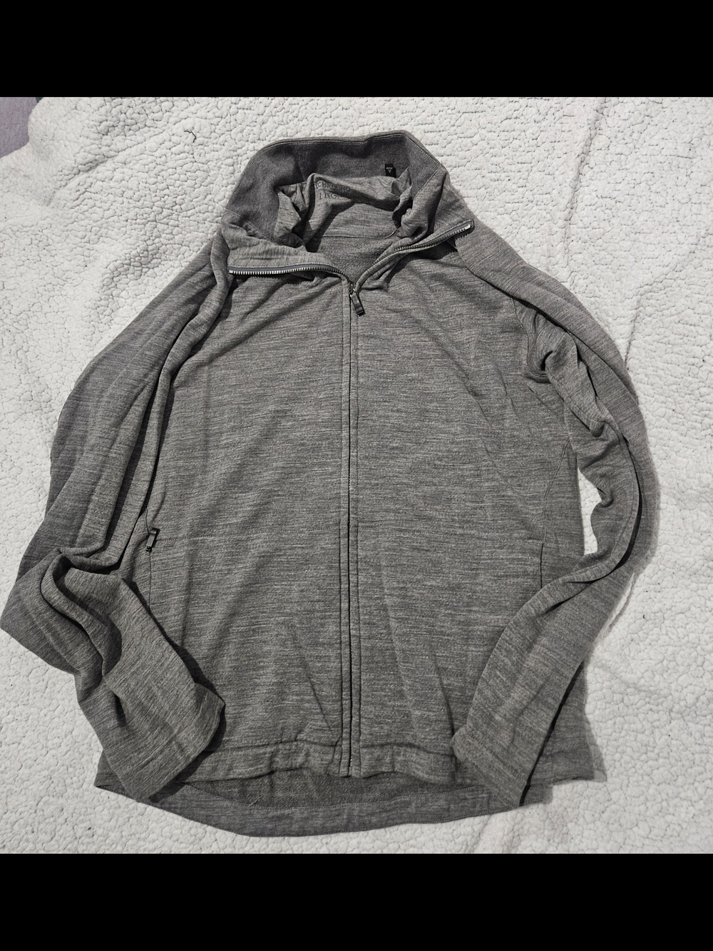 Z Zegna Techmerino Men's Gray Full-Zip Hooded Sweater